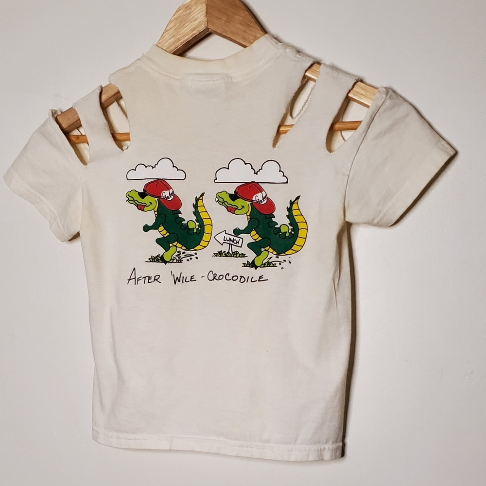 80s Souvenir Graphic See You Later Alligator Cartoon T-Shirt - Picture 4 of 9
